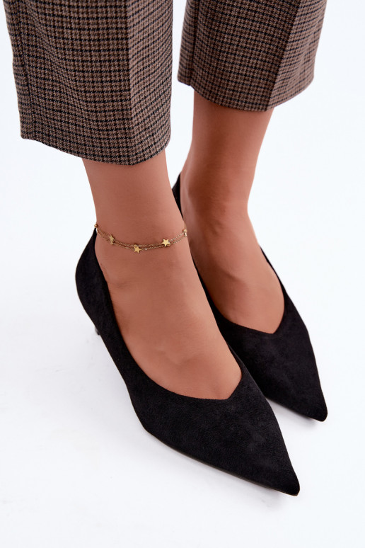 Zapatos de punta en negro Tadela