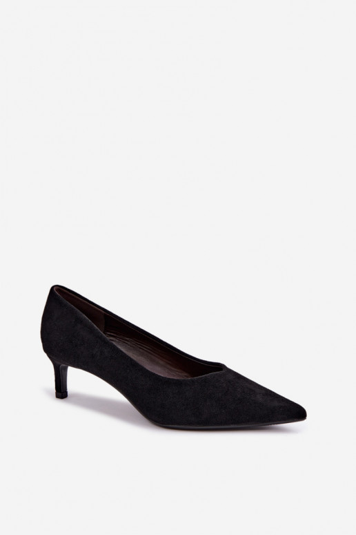 Zapatos de punta en negro Tadela