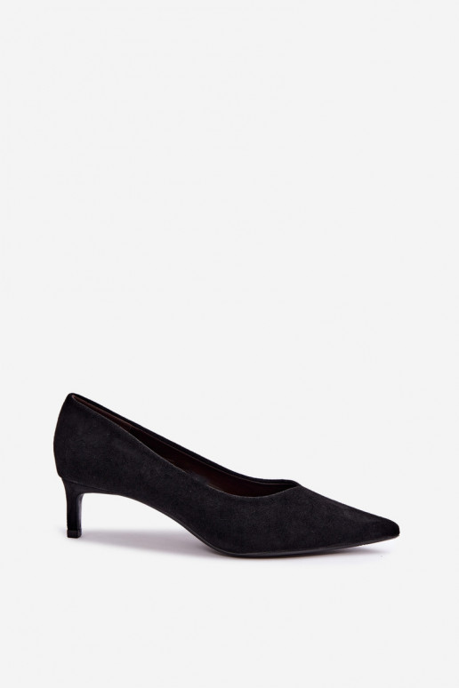 Zapatos de punta en negro Tadela