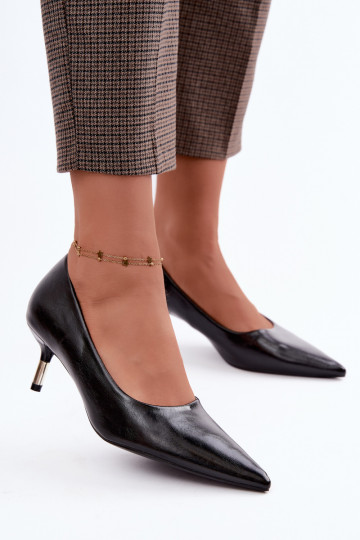 Zapatos de tacón bajo en negro Pelina 2