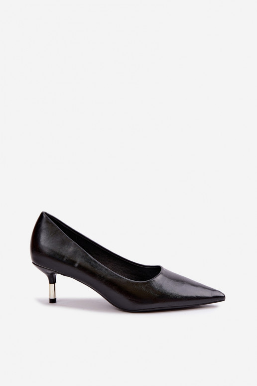 Zapatos de tacón bajo en negro Pelina