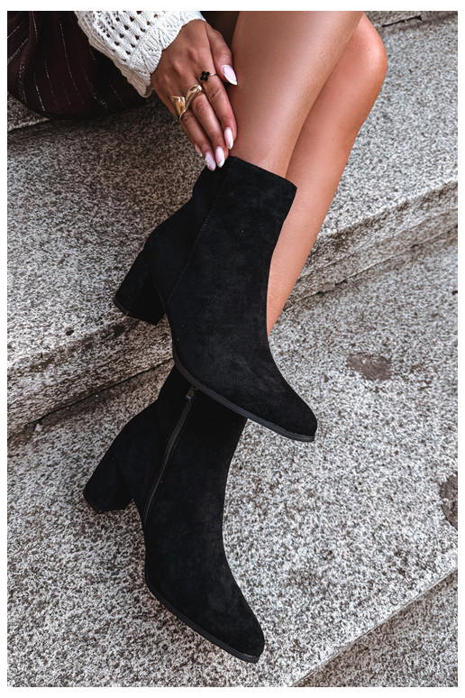 Botines aislados para mujer con tacones Brella en color negro