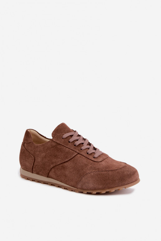 Zapatillas Barefoot de ante sintético en marrón Zazoo N1422