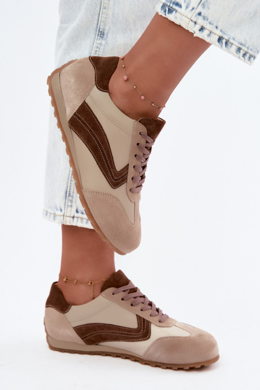 Zapatillas Barefoot de ante sintético en color arena Zazoo N1400
