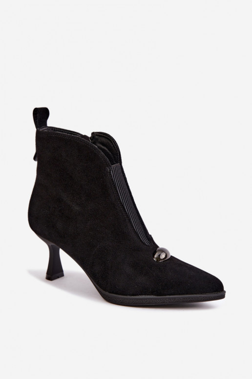 Zapatos de mujer de ante sintético con tacones T.Sokolski S2 Z26-281 en color negro