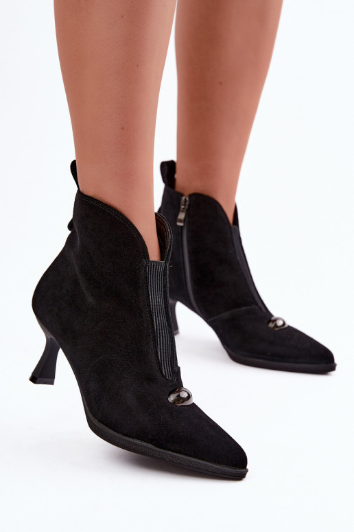 Zapatos de mujer de ante sintético con tacones T.Sokolski S2 Z26-281 en color negro