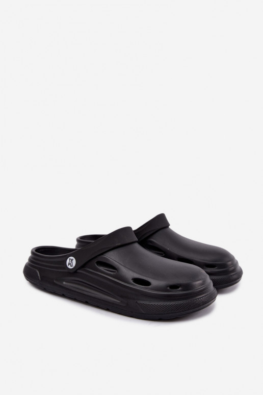 Zuecos de espuma negros para hombres Toren