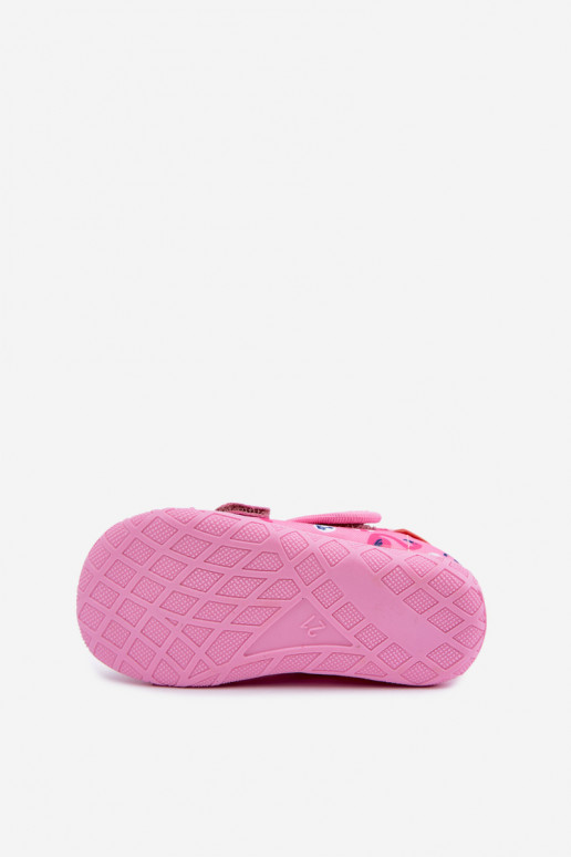 Zapatillas infantiles Milami con cierres adhesivos y flamencos en rosa Reathiana