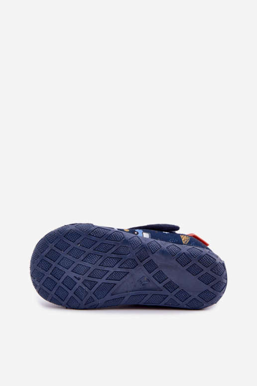Zapatillas infantiles Milami con cierres adhesivos en azul oscuro Jasimrra