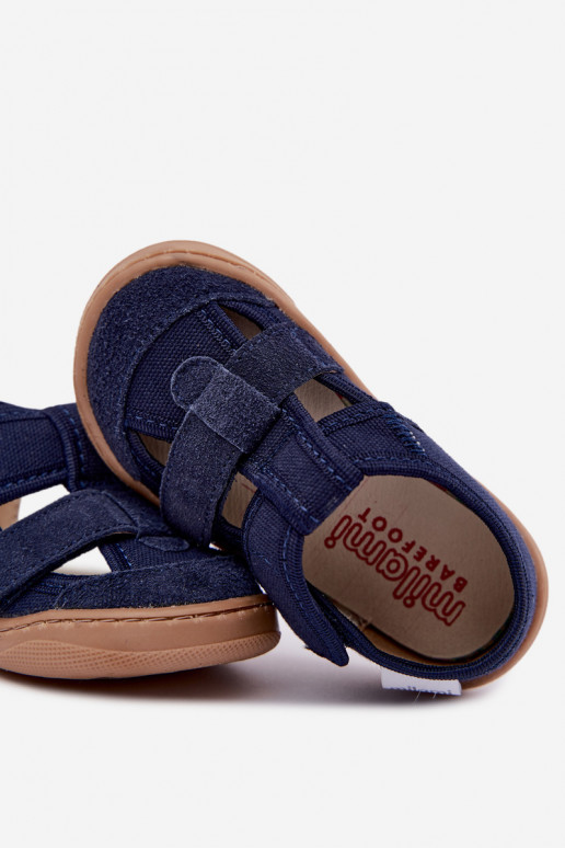 Zapatillas infantiles Barefoot Milami en azul oscuro Lumi