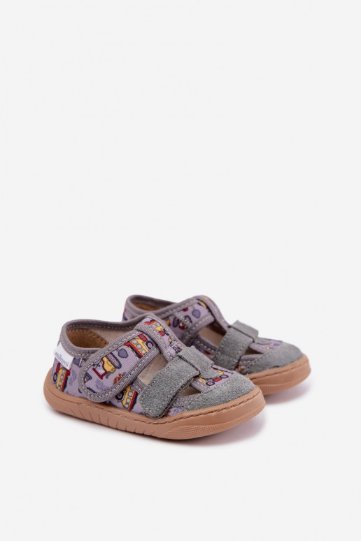 Zapatillas infantiles Barefoot Milami en gris Lumi