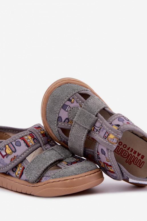 Zapatillas infantiles Barefoot Milami en gris Lumi