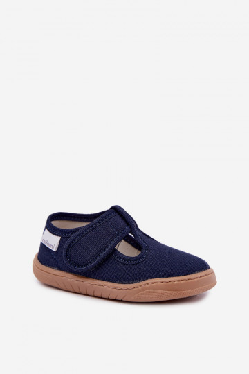 Zapatillas infantiles con cierres adhesivos Milami azul oscuro Talirae