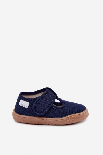 Zapatillas infantiles con cierres adhesivos Milami azul oscuro Talirae 2