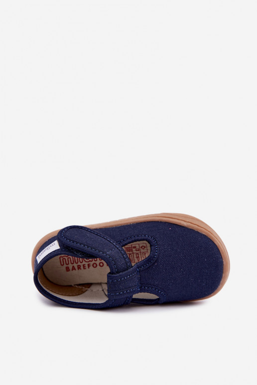 Zapatillas infantiles con cierres adhesivos Milami azul oscuro Talirae