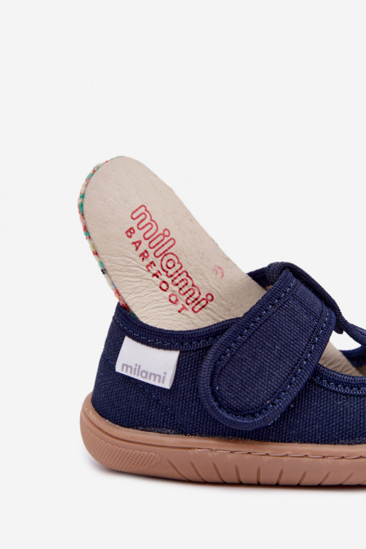 Zapatillas infantiles con cierres adhesivos Milami azul oscuro Talirae