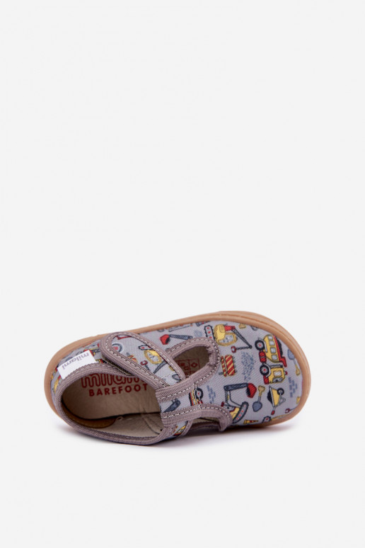 Zapatillas infantiles con cierres adhesivos Milami grises Talirae
