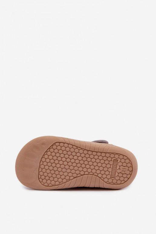 Zapatillas infantiles con cierres adhesivos Milami grises Talirae