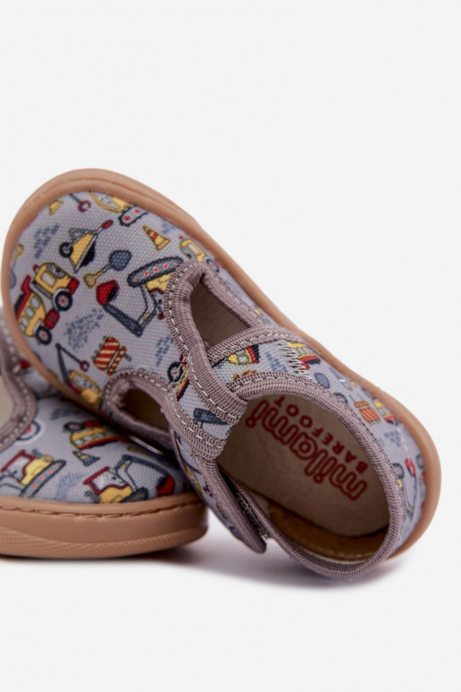 Zapatillas infantiles con cierres adhesivos Milami grises Talirae