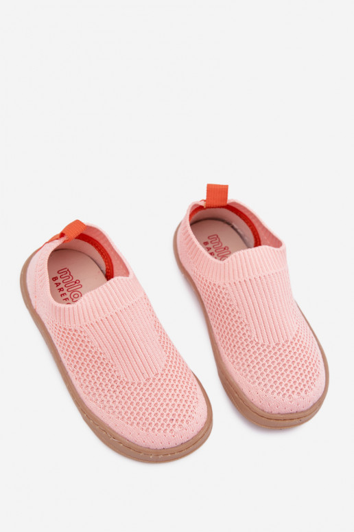 Zapatillas infantiles tipo slip-on Milami rosa claro