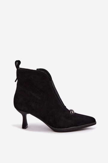 Zapatos de mujer de ante sintético con tacones T.Sokolski S2 Z26-281 en color negro 2