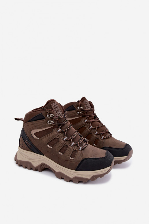 botas de senderismo aisladas para hombres Big Star UU174316 color marrón