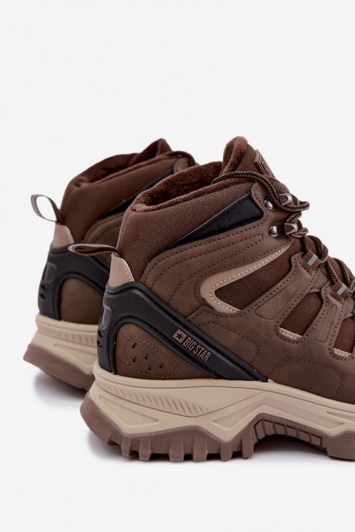 botas de senderismo aisladas para hombres Big Star UU174316 color marrón
