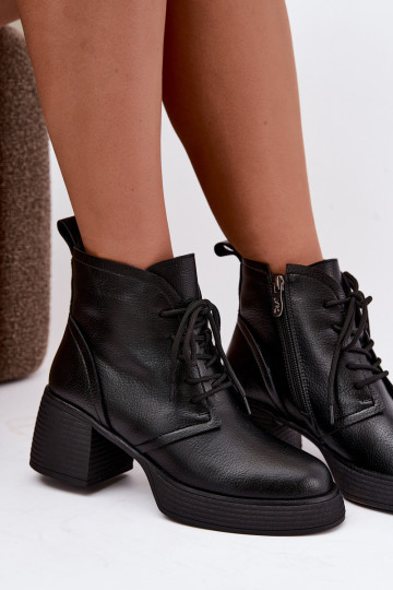 botines aislados para mujeres D&A CR62-3368 en negro