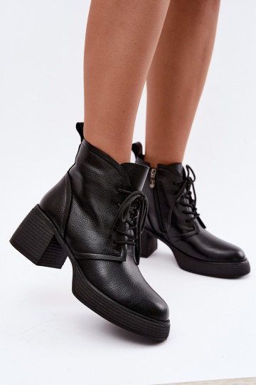 botines aislados para mujeres D&A CR62-3368 en negro 2