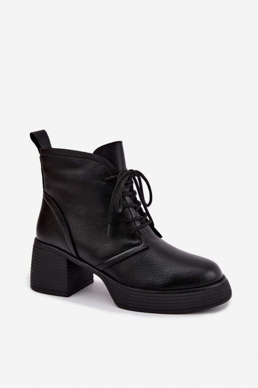 botines aislados para mujeres D&A CR62-3368 en negro