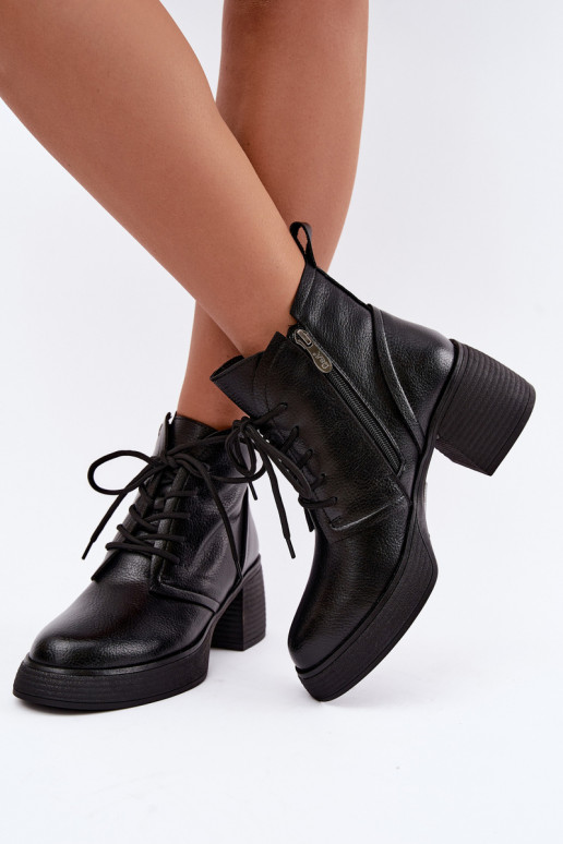 botines aislados para mujeres D&A CR62-3368 en negro