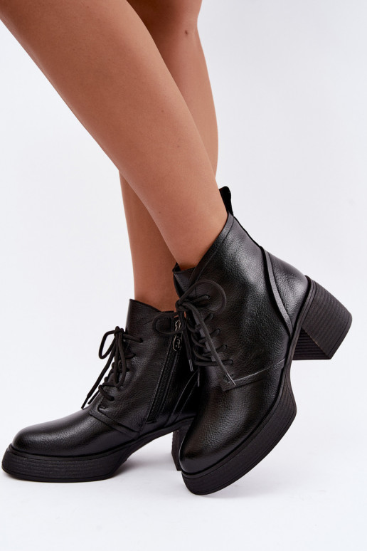 botines aislados para mujeres D&A CR62-3368 en negro