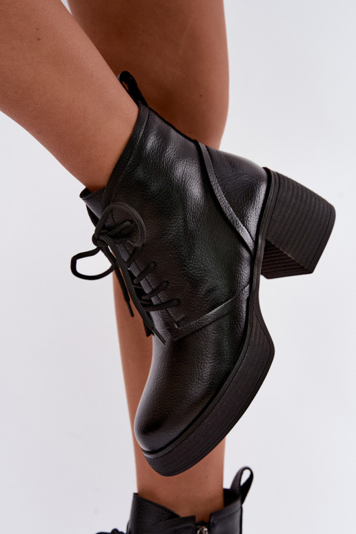 botines aislados para mujeres D&A CR62-3368 en negro