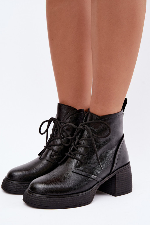 botines aislados para mujeres D&A CR62-3368 en negro