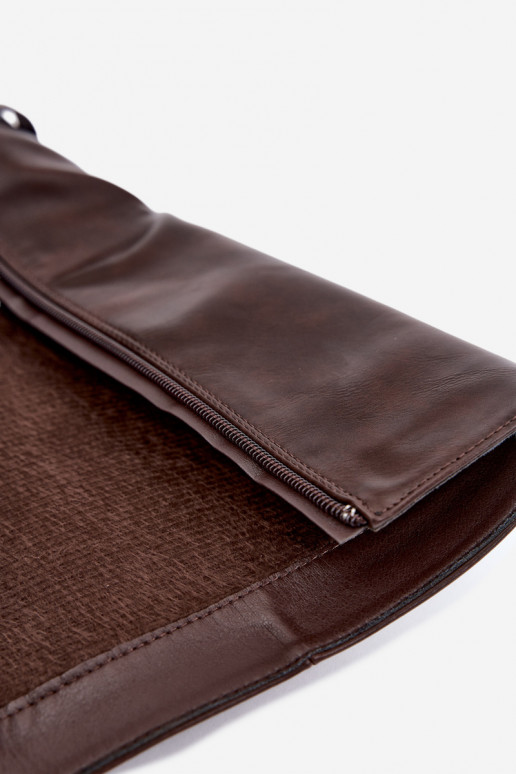 Botas altas cálidas con correas decorativas y tacón bloque en chocolate Luvessa