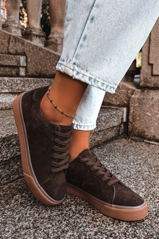 Zapatillas de mujer Big Star UU274243 color chocolate