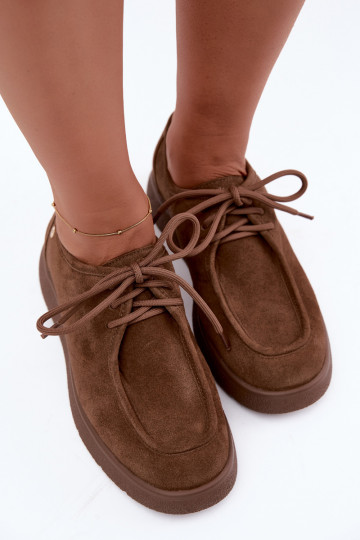 Zapatos de mujer de ante sintético Tai turiciejka K7189-04 en arena