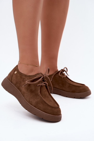 Zapatos de mujer de ante sintético Tai turiciejka K7189-04 en arena 2