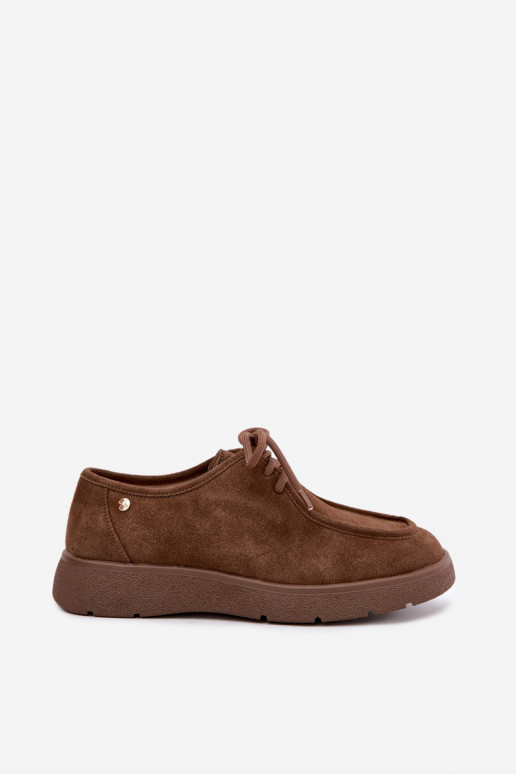 Zapatos de mujer de ante sintético Tai turiciejka K7189-04 en arena
