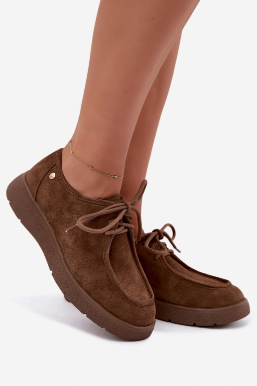 Zapatos de mujer de ante sintético Tai turiciejka K7189-04 en arena