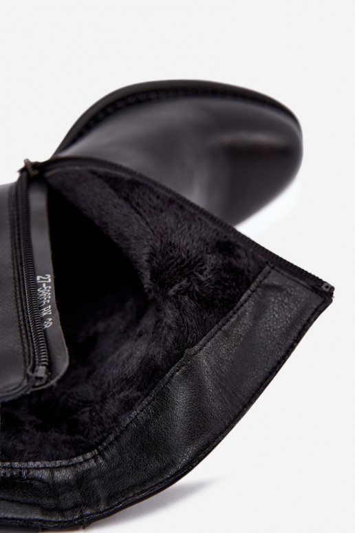 Botines aislados con tacón Vinceza 58655 negro