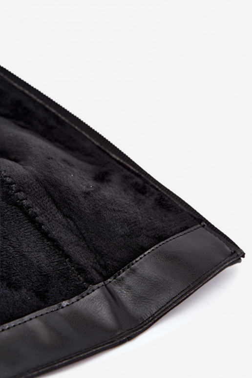 Botas largas aisladas con tacón negro Alessa