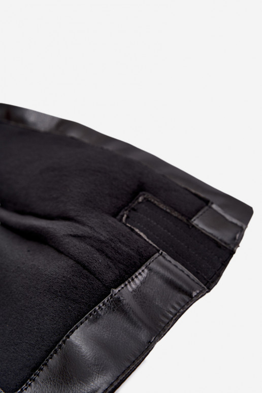 Botas altas de mujer calentitas con tacón en negro Rosmella