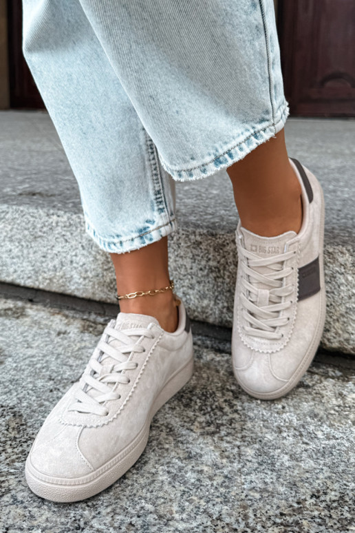 Zapatillas de mujer de ante sintético Big Star UU274440 en arena