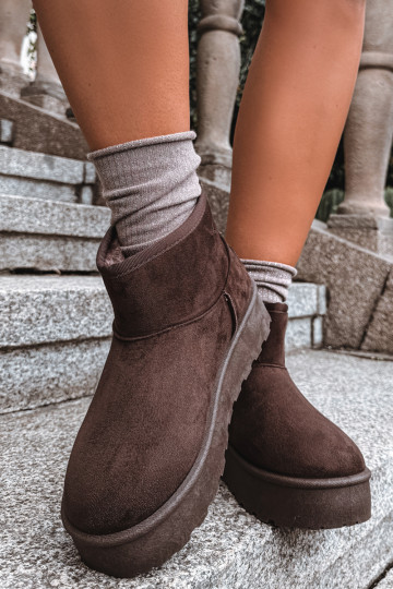 Botas de nieve con plataforma Big Star UU274223 en chocolate 2