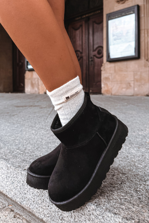 Botas de nieve con plataforma Big Star UU274222 en negro