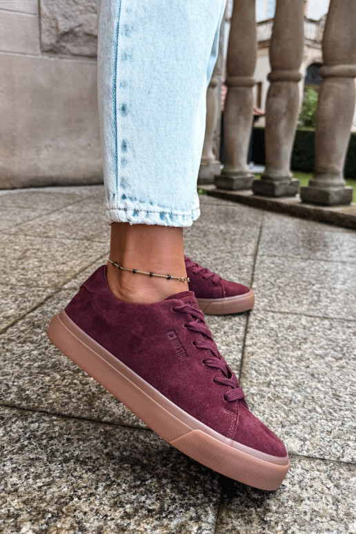 Zapatillas de mujer Big Star UU274242 en burdeos