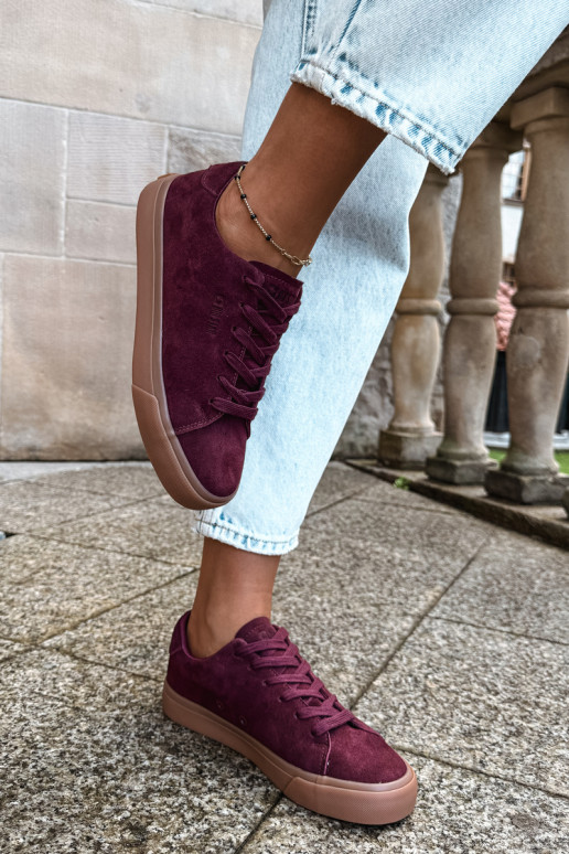 Zapatillas de mujer Big Star UU274242 en burdeos