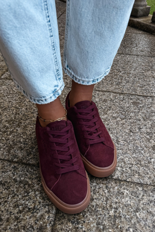 Zapatillas de mujer Big Star UU274242 en burdeos