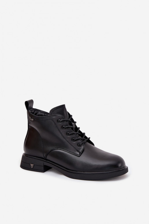 Botines aislados para mujer con tacón bajo Vinceza 39953 negros